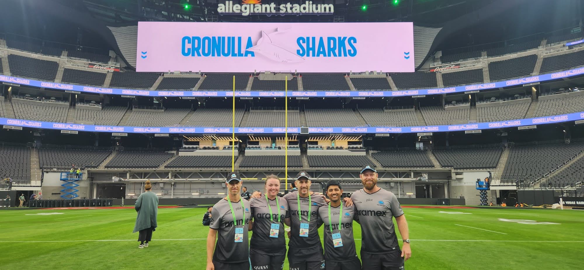 Sharks medical & performance team, Allegiant Stadium